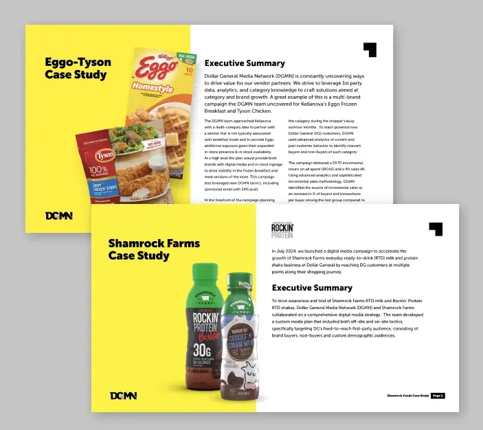 Image of DGMN case study examples.