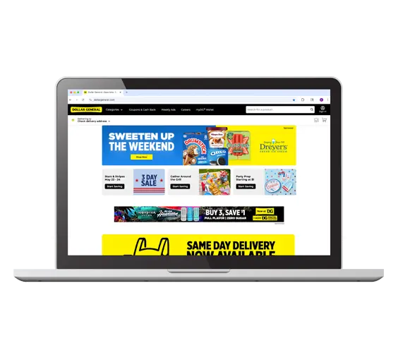home page takeover example